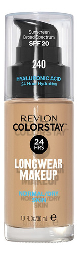 Base de maquillaje líquida Revlon ColorStay Natural Liquid Foundation Normal/Dry FPS 20 COLORSTAY tono 240 medium beige - 30mL