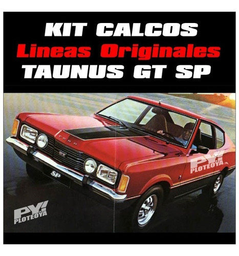Calcos Lineas Coupe Ford Taunus Gt Sp - Ploteoya