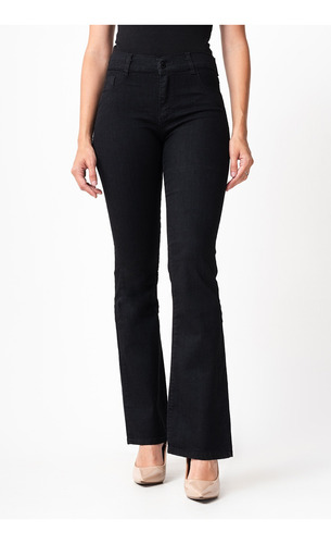 Jeans Negro Oxford Talle 50/48 Elastizado.