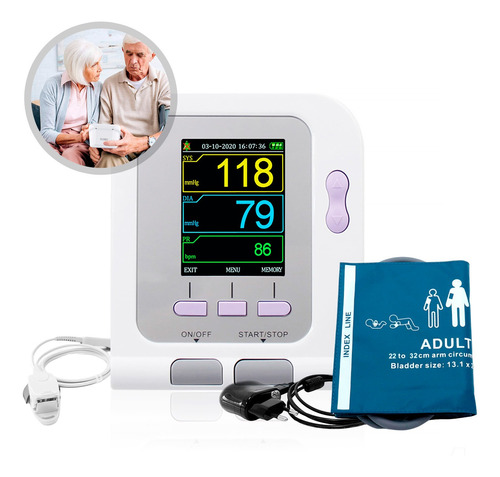 Monitor Signos Vitales Contec Spo2 Brz Adulto - Topmedic