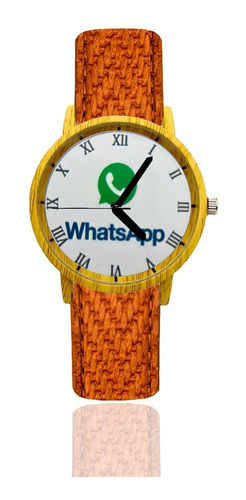 Reloj Whatsapp Estilo Madera Tureloj