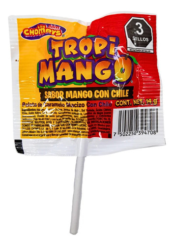 Paletas Chompys Trompi Mango Con Chile 40pz