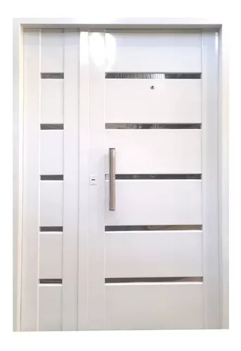 Puerta Ciega De Aluminio Exterior Reforzada Blanca