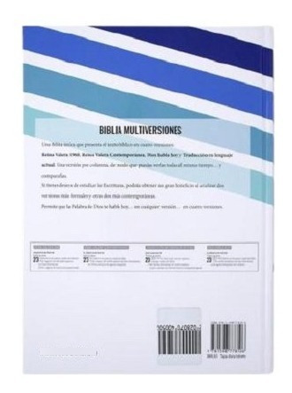 Imagen 5 de 8 de Biblia Multiversiones (4 En 1) Rvr1960, Rvc, Dhh, Tla Estudi