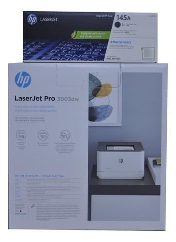 Impresora Laser B/n Hp 3003dw Duplex Red Wifi + Toner 145a