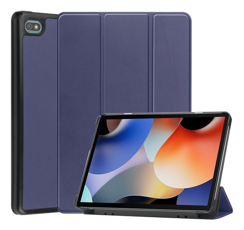 Compatible De Piel Azul Oscuro Para Blackview Oscal Pad 10