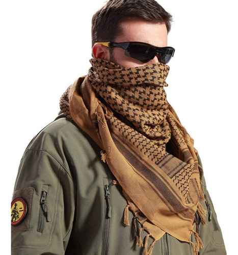 2025 Bufanda Free Soldier, Algodon Con Borla, 109 X 109 Cm,