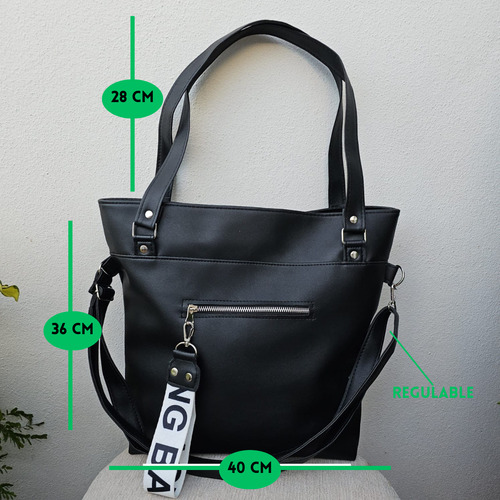Cartera Mujer Grande Cuero Eco Amplia Bolso Moda Morral Tote