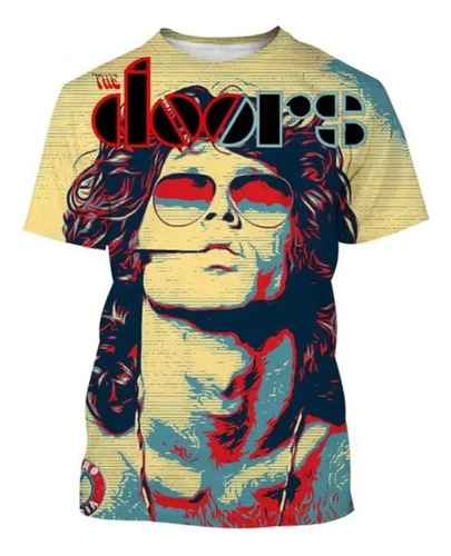 Camiseta Jim Morrison Impresa En 3d Para Hombre Y Mujer