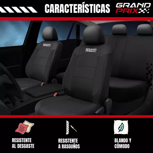 GRAND PRIX Funda Cubre Asiento Auto Grand Prix Universal Full - Negro -  Talla Única