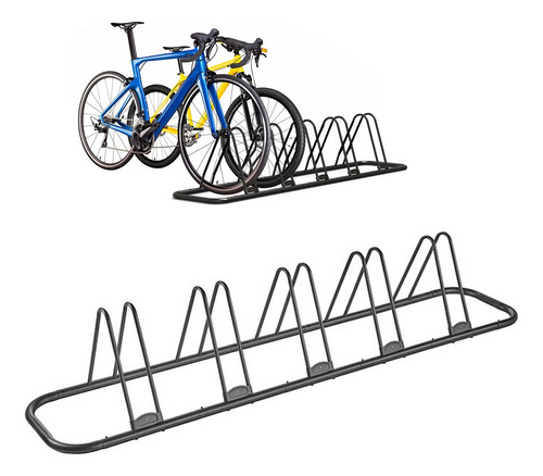 Bicicletero Soporte Portabicicletas Acero Para 5 Bicicletas
