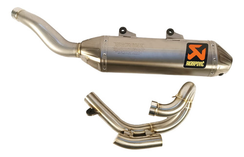 Sistema Escape Akrapovic Para Ktm 4t 250/350/450/500 Sxf/exc