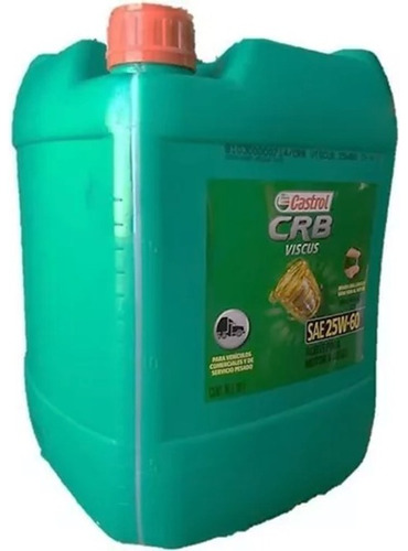 Aceite Castrol Crb Viscus 25w-60 Mineral 20 Lts - Formula1