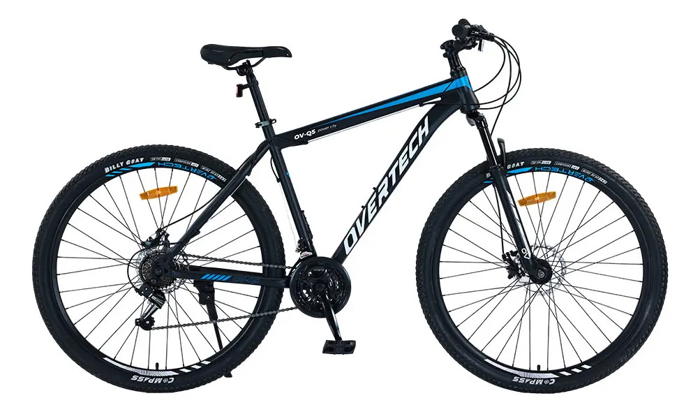 Bicicleta Mtb Overtech R29 Q5 21v Freno A Disco Shimano 12x Color Negro/Azul/Blanco Tamaño del cuadro XL
