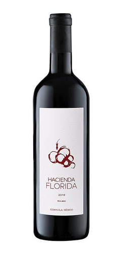 Imagen 1 de 3 de Vino Tinto Malbec Mexicano Hacienda Florida 750ml