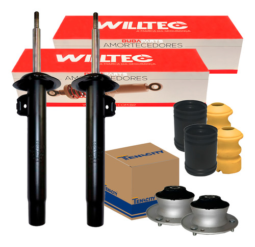 Par Amortecedor Kit Dianteiro Bmw E46 323 325 99/05 Willtec