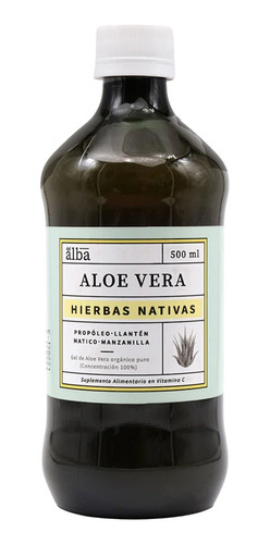 Apicola Del Alba - Aloe Vera Gel Hierbas Nativas 500ml