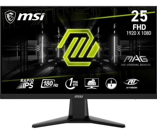 Monitor Msi G256f 25 Fhd 180hz Ips, Freesync, Hdmi, Dp