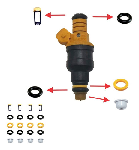 Kit Reparo Bico Injetor Renault 19 0280150830 *