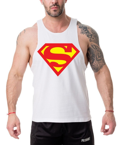 Polera Sin Mangas Diseño Musculosa Gym - Superman