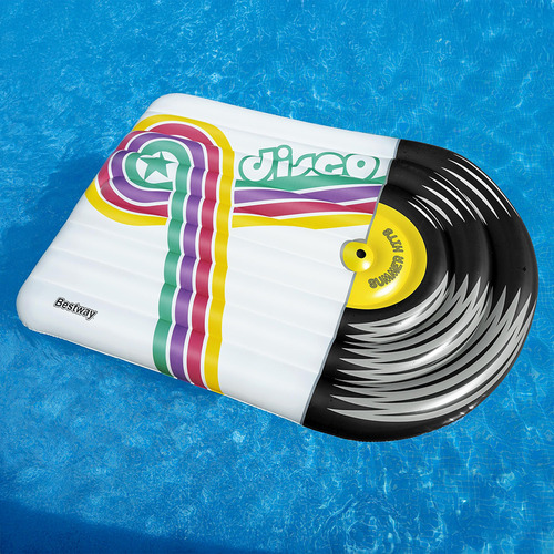 Inflable Salvavidas Montable Bestway Diseño Vinilo Dj 196 Cm Color Blanco