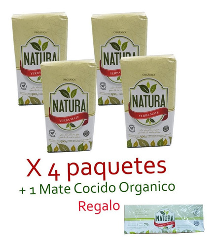 Combo Yerba Mate Orgánica Premiun Misiones Oberá