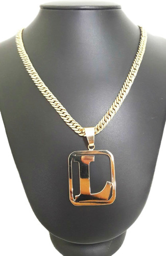 Imagem 3 de 3 de Pingente Letra Vazado 7 Gramas Ouro 18k