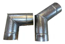 Comprar Codo Galvanizado 120mm X 90° Estufa A Leña Quematutti P G
