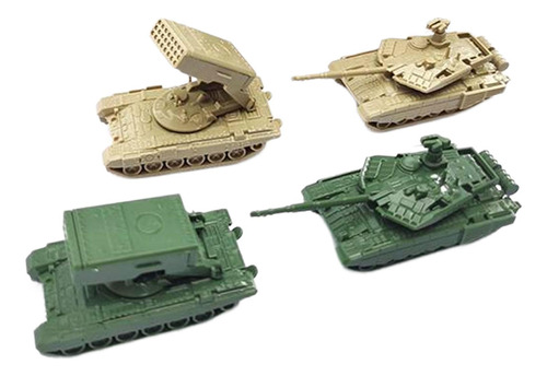 Tanque De Escala 1:144 De 4 Piezas, Modelo De Lanzacohetes