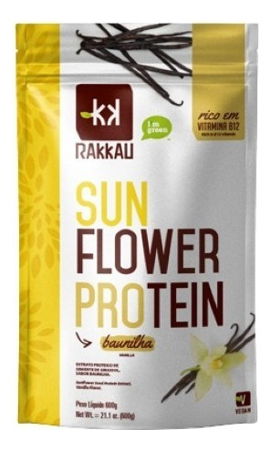Proteina Vegetal Vegana Sunflower Protein Baunilha 600g V2