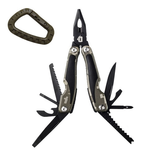 Multitool Precision Invictus Aço Inoxidável + Lanterna One