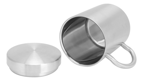 Taza En L Con Tapa De Acero Inoxidable Y Tapa De Doble Capa