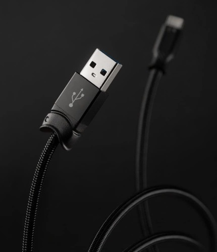 Imagen 6 de 8 de Cable Para iPhone Ringke Usb Smart Fish Reforzado Negro