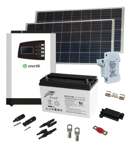 Kit Solar 1000w Completo Hogar Enertik