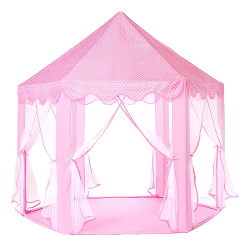 Castillo De Princesa Con Estrellas Led Para Niñas Y Niños