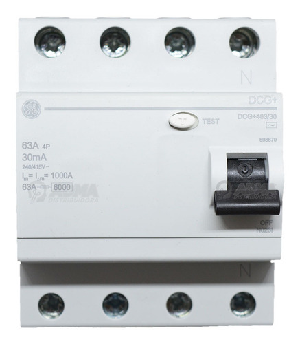 Combo Disyuntor Tetrapolar 63a Tm 50 A 63 General Electric