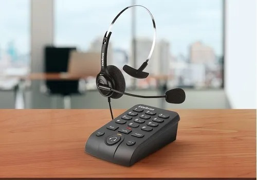 Imagem 2 de 4 de Telefone Headset Intelbras Hsb 40 Com Microfone Flexível