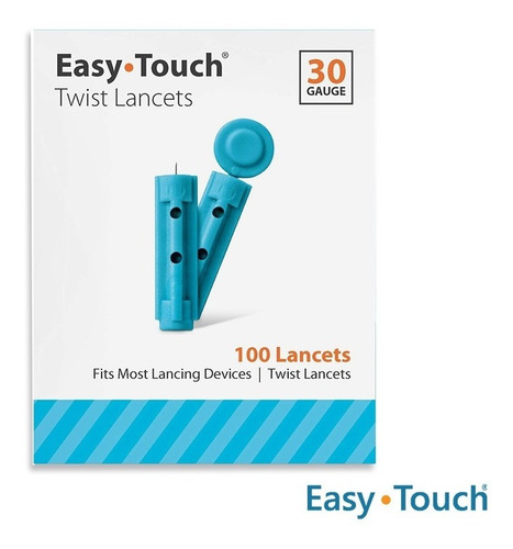 Imagen 2 de 3 de Lancetas Extraíbles 30g - Caja X 100 Unds - Easy Touch