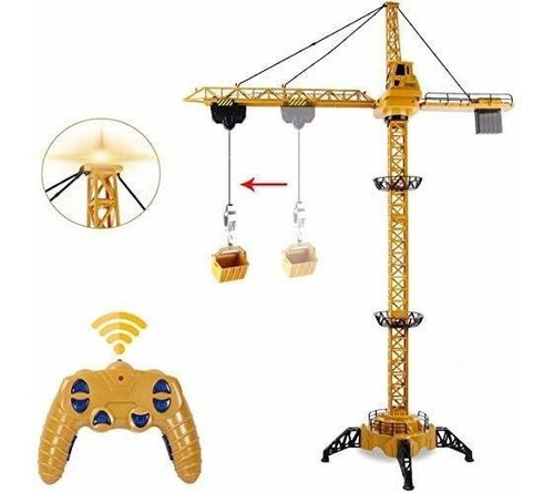 6 Canales Rc Mega Tower Crane 50 4 Pulgadas De Alto 2 4...