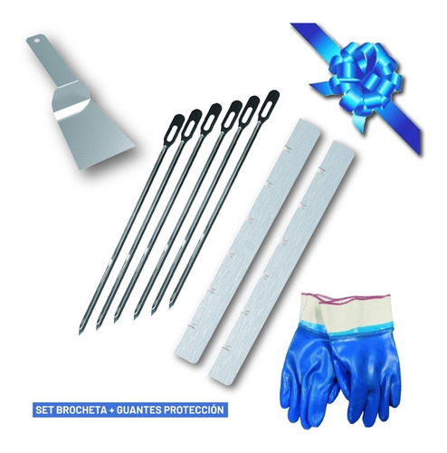 Brochettera Para Cocina De Acero Inox. + Bifera De Regalo