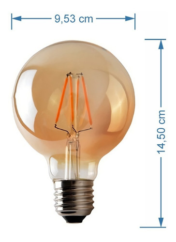 Imagen 2 de 7 de Bombillo Vintage Led Edison