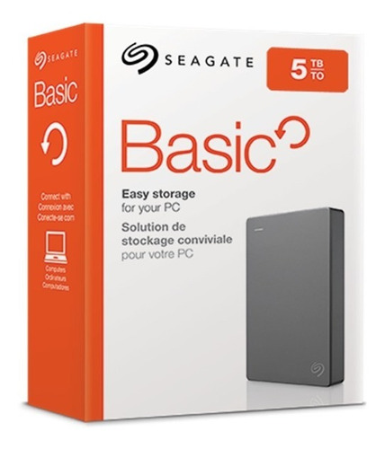 Imagen 3 de 6 de Disco Rigido Externo 5tb Seagate Basic 3.0 Portátil