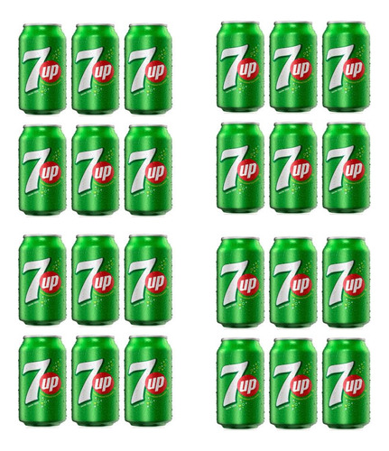 Seven Up Lata 354ml Original Pack X48 Gaseosa Zetta Bebidas