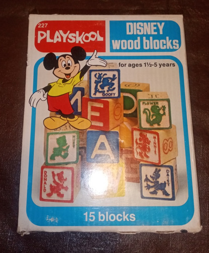 Wood Blocks Playskool Vintage 1978