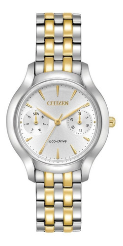 Reloj Citizen Eco-drive Plateado De Dama Original Color del fondo Blanco