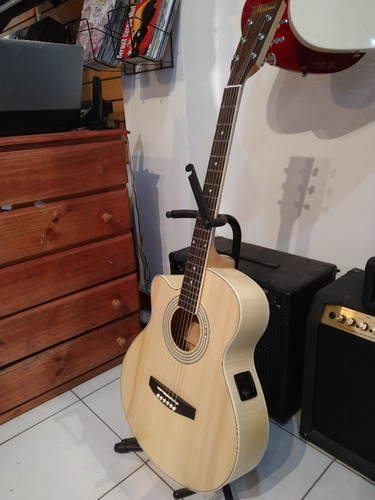 Imagen 8 de 10 de Guitarra Electroacústica Zurda Corte Midland Lw-436