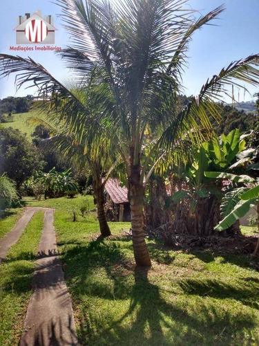 Linda Chácara Com Pomar, Arborizada, Casa Ampla Com 02 Dormitórios À Venda, 4000 M² Por R$ 460.000 - Socorro/sp - Ch0660
