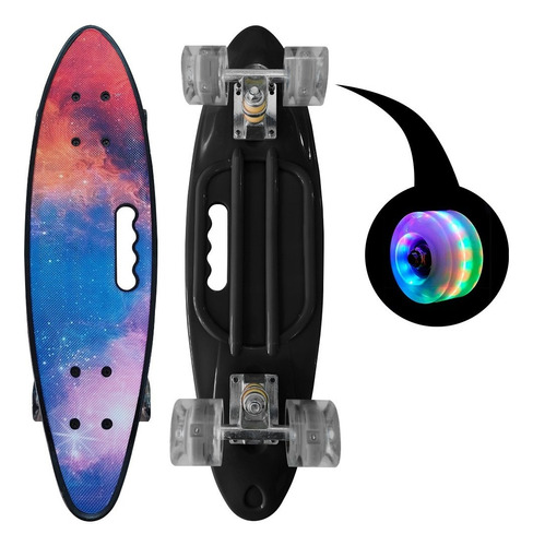 Skate Penny Cruiser Patineta Universe Ruedas Led Niños