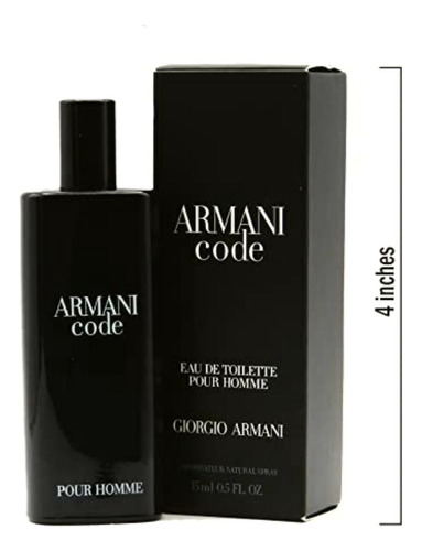 Giorgio Armani Code Eau De Toilette Spray For Men, 0.5 Ounce