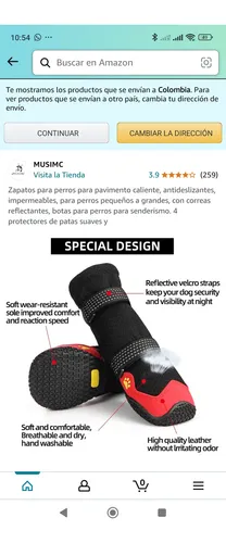 Botines Para Perros Botas Altas Impermeables 4 Piezas